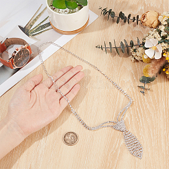 1 collana girocollo con ciondolo in lega di cristallo e strass per donna&nbsp;AJEW-CY0003-20