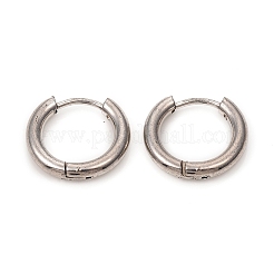 Orecchini a cerchio huggie in acciaio inossidabile 201 anti-ossidazione&nbsp;EJEW-L250-01A-P