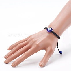Pulseras de cuentas trenzadas de hilo de nylon ajustable&nbsp;BJEW-JB06066