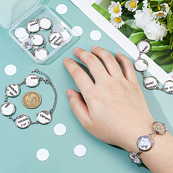 4 Set Sublimationsrohlinge für die Herstellung von Armbändern aus Legierung&nbsp;BJEW-FH0001-10C