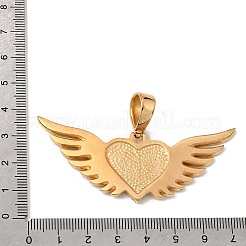 Fassung für einen großen Anhänger mit Zirkonia-Cabochon aus Edelstahl 304&nbsp;LS-SA-CBA8660-03G