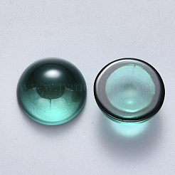 Trasparente a spruzzo verniciato cabochons di vetro&nbsp;GLAA-S190-013B-E01