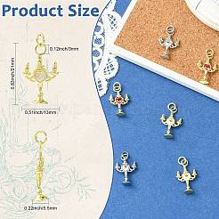 8 Stk. 4 Stile Messing Micro Pave Zirkonia Anhänger&nbsp;KK-CJ0004-23