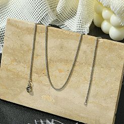 1.5 mm dicke Weizenkettenhalsketten aus Messing mit Zahnstangenbeschichtung für Damen und Herren&nbsp;MAK-L044-57P