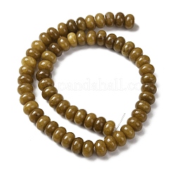 Teñidos naturales blancas abalorios de jade hebras&nbsp;G-G107-A44-01