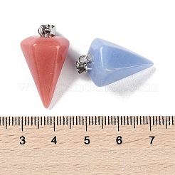 Pendentifs pierre synthétique noctilumineuse/pierre lumineuse&nbsp;G-Z054-04A