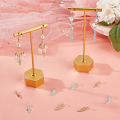 12 pz 4 stili in ottone micro pavé di ciondoli in zirconi cubici&nbsp;ZIRC-BBC0003-80