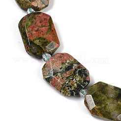Natur Unakit Perlen Stränge&nbsp;G-B125-P12-01