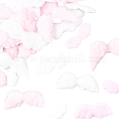 50 stücke 10 arten flügel nachahmung kaninchen haar ornament zubehör&nbsp;DIY-SC0032-25