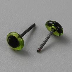 Yeux de feutrage à l'aiguille en verre&nbsp;DOLL-WH0002-16C
