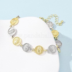 Bracelets à maillons en laiton pour femmes&nbsp;BJEW-G762-03GP-02