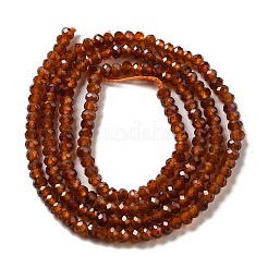 Natürliche orange Granatperlen Stränge&nbsp;X-G-M426-A01-01