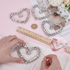 4 Stück Glas-Hotfix-Strass.&nbsp;DIY-FG0007-56B