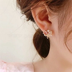 Alliage coeur en strass boucles d'oreille&nbsp;WGC55EE-01
