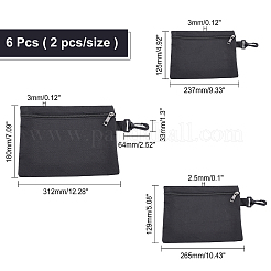 6 borsa con rivestimento impermeabile in PVC in tessuto oxford da 3 stili&nbsp;AJEW-NB0002-41