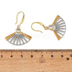 Ohrhänger aus 304 Edelstahl mit Pavé-Fassung und Zirkonia&nbsp;SA-CBA183D-01GP