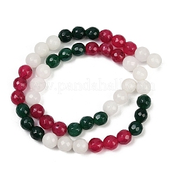 Chapelets de perles de jade blanche naturelle&nbsp;G-P580-A02-01