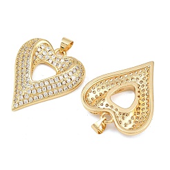 Pendentifs en laiton et zircone cubique pour la fête des mères&nbsp;KK-L251-07G-04