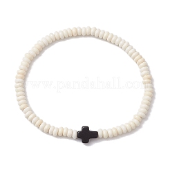 Stretch-Armbänder aus synthetischen Hämatit- und Türkisperlen für Frauen und Männer&nbsp;BJEW-JB11291-02