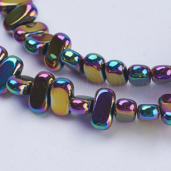 Chapelets de perles en hématite synthétique sans magnétiques&nbsp;G-J382-4x8x2mm-A