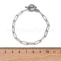Anlaufgeschützte Büroklammerkettenarmbänder aus Edelstahl 304&nbsp;X-BJEW-JB04967