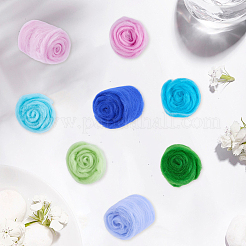 8 pezzo di lana cardata fai da te in 8 colori&nbsp;DIY-CP0013-78A