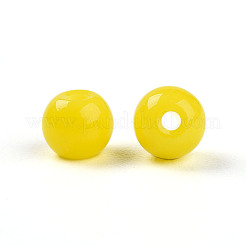 Perlas de vidrio de color sólido opaco&nbsp;X1-GLAA-N007-4mm-A09