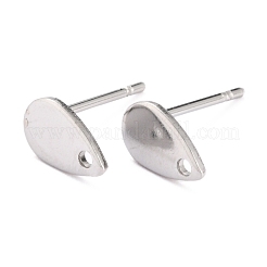 Anlaufgeschützter Ohrstecker aus Edelstahl 304&nbsp;STAS-B011-04P
