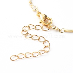 Bracciali a catena a maglie di zirconi chiari intarsiati in ottone&nbsp;BJEW-JB06418