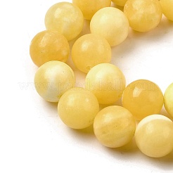 Natürliche gelbe Jadeperlenstränge&nbsp;G-A274-A01-12mm
