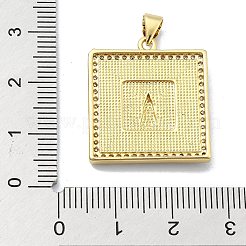 Pendenti in zirconi cubici trasparenti in micro pavè di ottone&nbsp;KK-A221-26G-02