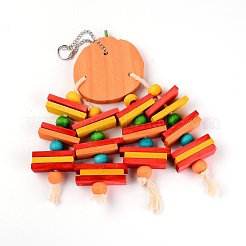 Jouet à mâcher perroquet en bois&nbsp;AJEW-WH0223-08