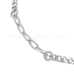 Bracelets en acier inoxydable 304 à maillons torsadés et à chaîne câble pour femmes&nbsp;BJEW-JB13119