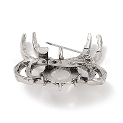 Broches de cristal de cuarzo natural&nbsp;G-A224-01AS-14