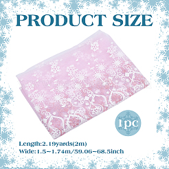 2 m Polyester-Schneeflocken-Maschengewebe&nbsp;DIY-WH0622-388B