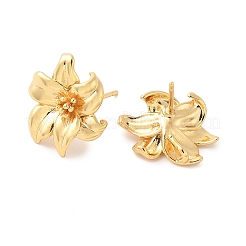 Accessoire de boucles d'oreilles en laiton&nbsp;KK-U069-01G