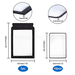 Ahademaker 11pcs 2 Style PVC Kunststoff tragbare Lupen&nbsp;AJEW-GA0004-95