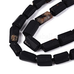 Natürliche schwarze Turmalin Perlen Stränge&nbsp;G-N362-08A-01