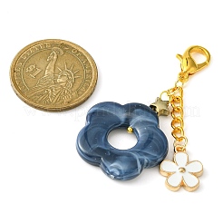 Decorazioni con pendenti di fiori in acrilico&nbsp;HJEW-JM01314-07