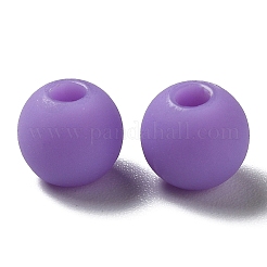 Bereift undurchsichtigen Acrylperlen&nbsp;OACR-P019-01A-04