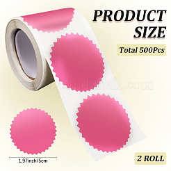 2 Rolle selbstklebende Papieraufkleber mit gezacktem Rand&nbsp;DIY-CP0012-59