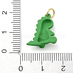 Pendenti in smalto di ottone placcato con dinosauro&nbsp;KK-Q804-14G
