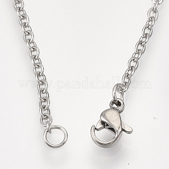 Colliers pendentifs chiot en acier inoxydable 201 anti-ternissement&nbsp;NJEW-T009-JN046-1-40