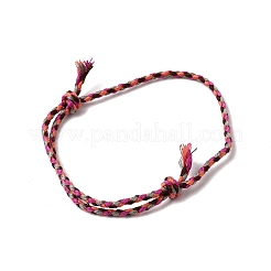 5 Stück 5-farbiges Makramee-Armbandset aus geflochtener Baumwollkordel&nbsp;BJEW-FZ00012