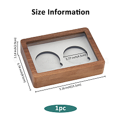Scatole per imballaggio monete in legno a 2 slot&nbsp;CON-WH0110-021C