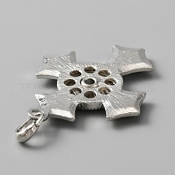 Legierung strass hängen snap basis anhänger&nbsp;FIND-WH0145-68A