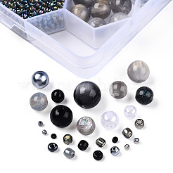 Kit de recherche de fabrication de bijoux en perles acryliques et en résine&nbsp;DIY-NB0012-01B