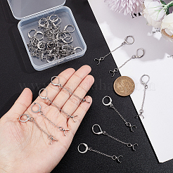 40 Stück 2 Stile 304 Edelstahl Brisur Ohrring Zubehörse&nbsp;EJEW-AB00015
