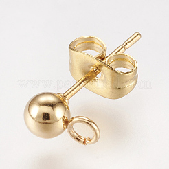 Ohrstecker-Beschläge aus Edelstahl 304&nbsp;X-STAS-P148-07G