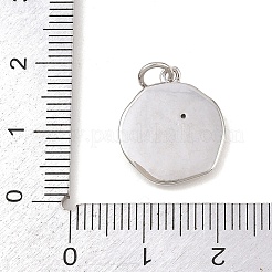 Pendentifs avec zircon cubiques à micro-pavés en laiton&nbsp;KK-G544-31P